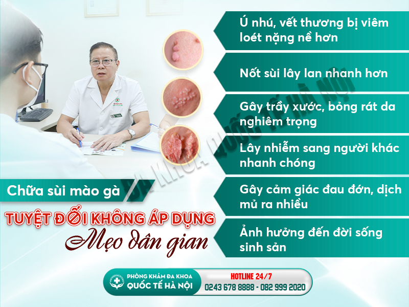 chữa sùi mào gà bằng mẹo dân gian