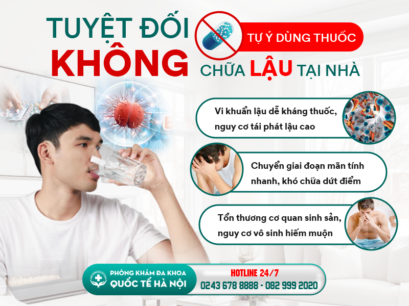 không chữa lậu tại nhà