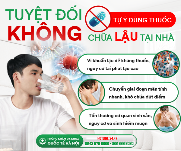 không chữa lậu bằng thuốc tại nhà